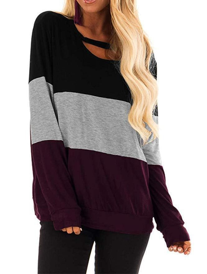 Colour matching long sleeve T-shirt