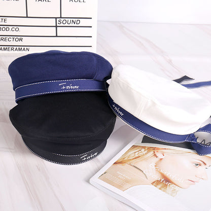 Navy Style A Sailor's Cap Children's Uniform Hat Ribbon