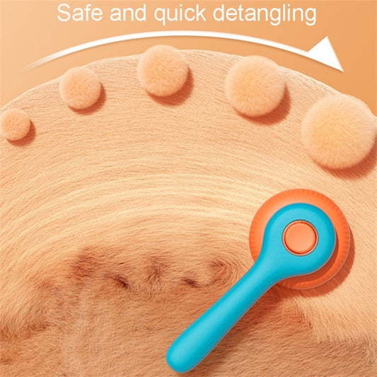 Pet Grooming Brush For Cats And Dogs Massage Self-Cleaning Slicker Comb Cat Grooming Supplies Removing Tangled Hair Loose Fur