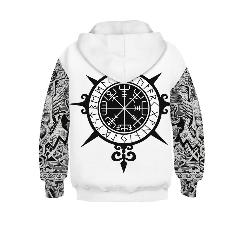 Digital Expression Fashionable Loose Hoodie