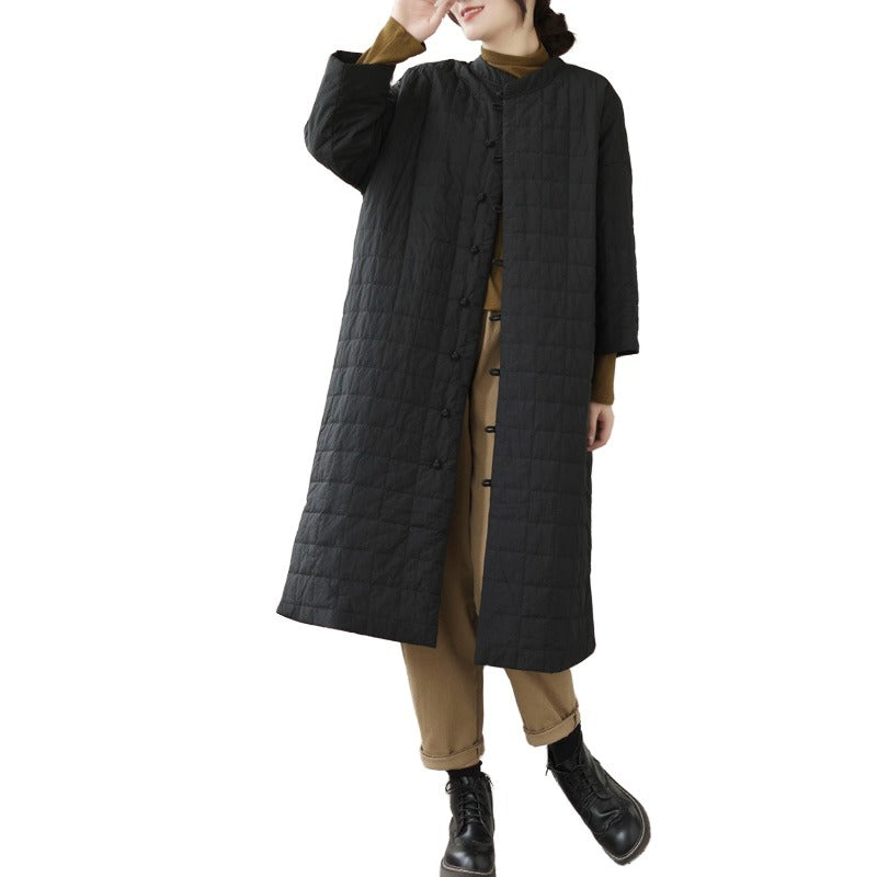 Women's Retro Chinese Knot Button Cotton Coat