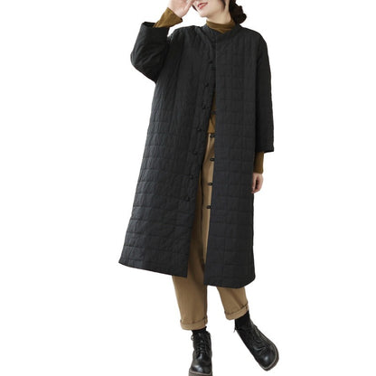 Women's Retro Chinese Knot Button Cotton Coat