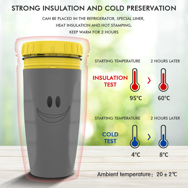 Double-Wall Insulated Travel Tumbler with Straw | Portable Spill-Resistant Sippy Cup for Adults & Kids