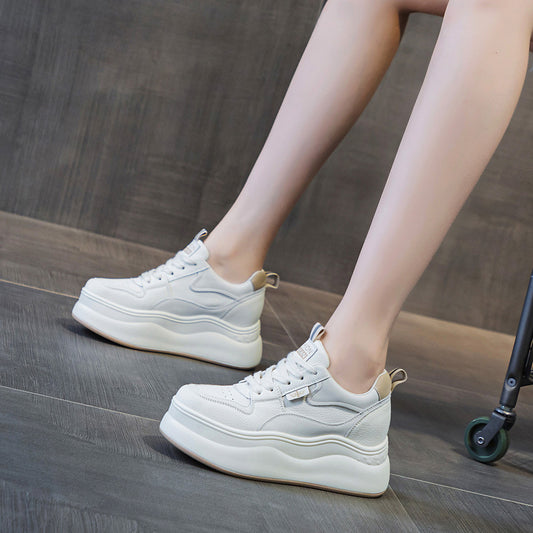 Wedge Platform Thick Bottom Inner Height Increasing Casual Shoes
