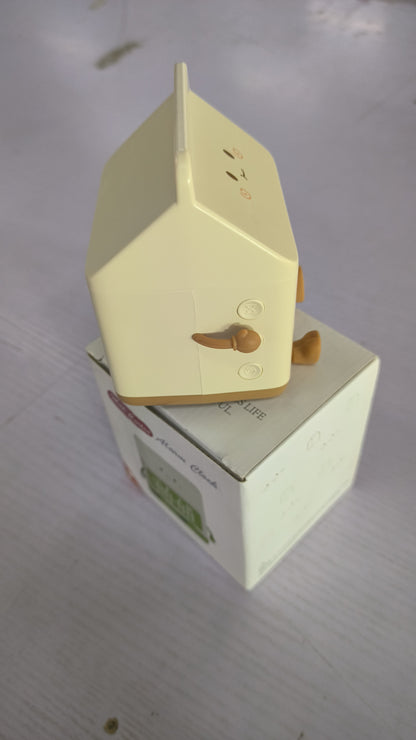 Smart Student Only Charging Cartoon Milk Carton Alarm Clock