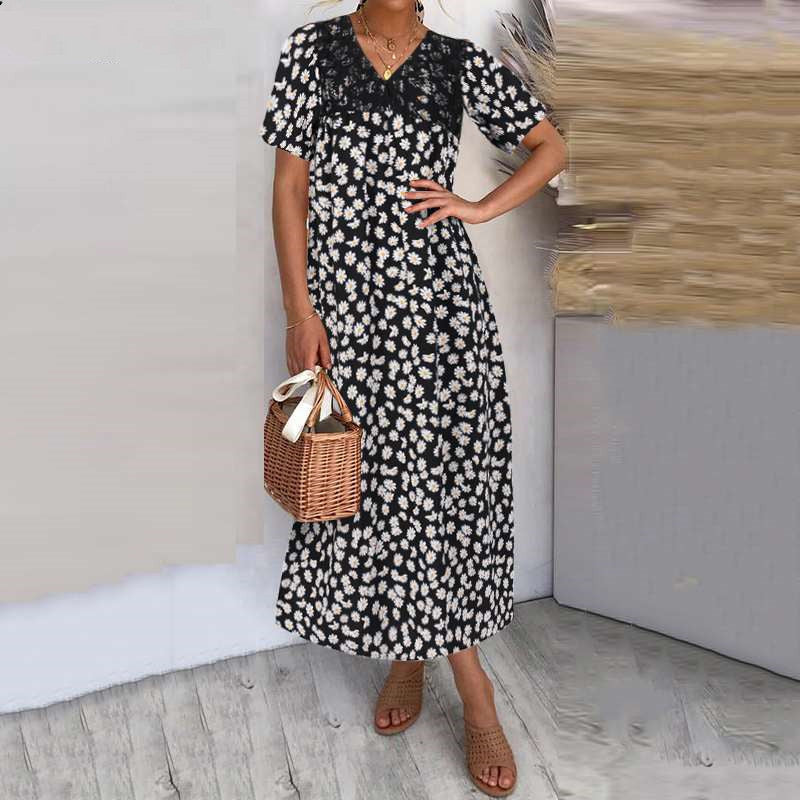 Floral short sleeve dress