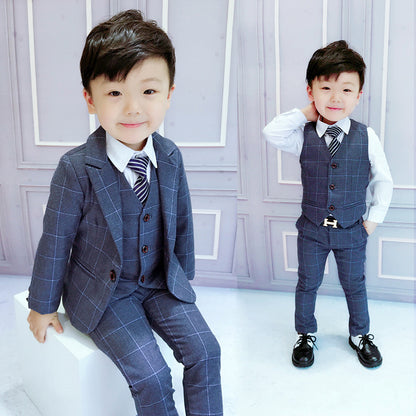 The Executive Trio: Boys’ Signature Three-Piece Formal Suit