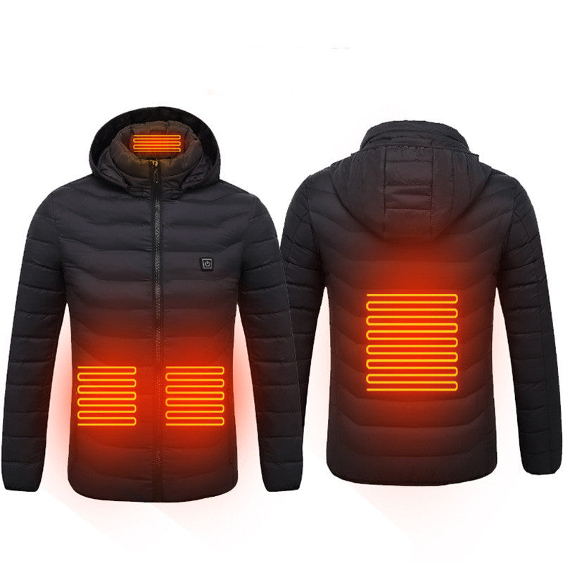 Carbon-Fiber USB Thermal Heated Power Coat