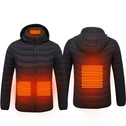 Carbon-Fiber USB Thermal Heated Power Coat