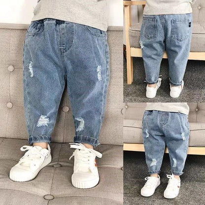 Fashion Personality Boys Western Style Daddy Pants Rugged Youthful Charm