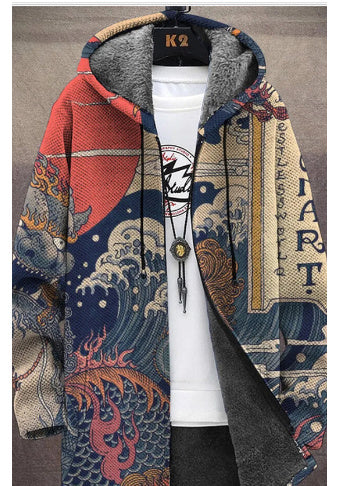 Hooded Cardigan Thick Winter Clothes Cozy Layered Essential