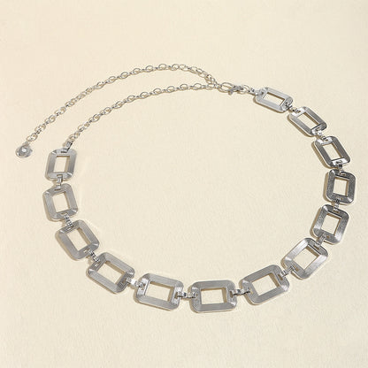 High-grade Metal Women's Hip Hop Style Decorative Waist Chain