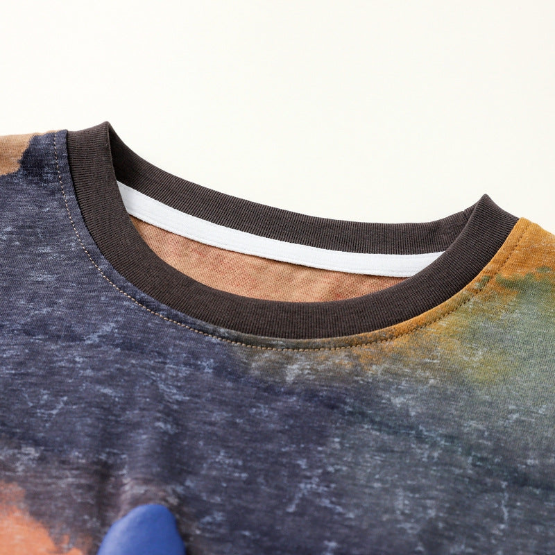 The Bubble Prism: Tie-Dye Bubble-Printed Short-Sleeve T-Shirt