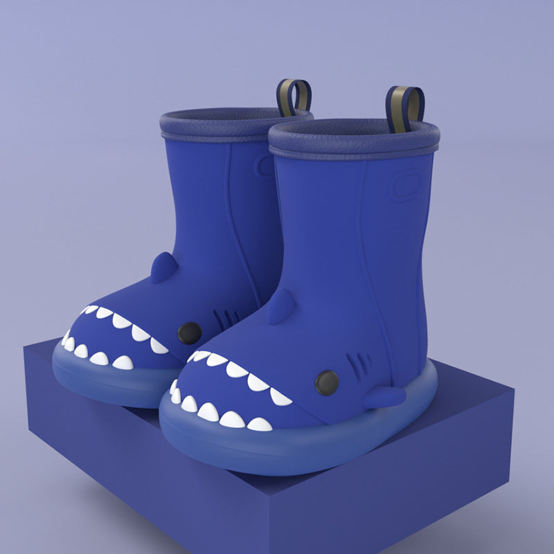 Shark Attack: Children’s Cartoon Waterproof Rain Boots