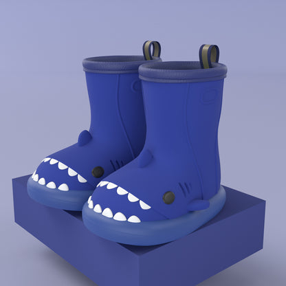 Shark Attack: Children’s Cartoon Waterproof Rain Boots