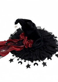 Red Star Moon Lace