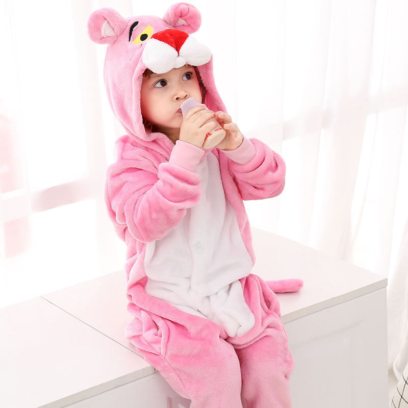 The Long Sleeve Flannel: Children’s Animal One-Piece