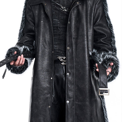 Cotton Padded Thickened Thermal Long Leather Wind Coat Ultimate Shelter