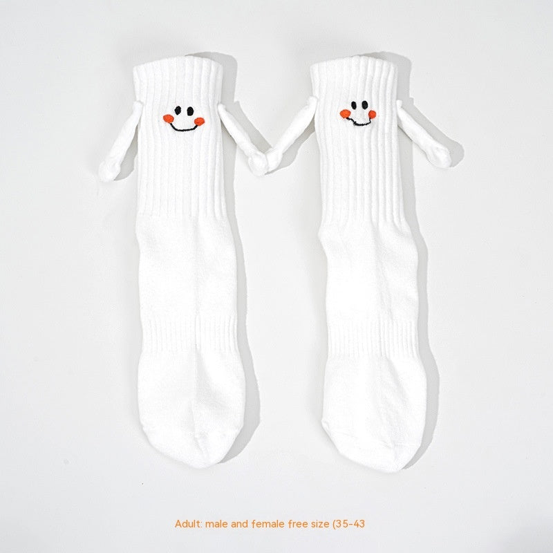 The Magnetic Bond: Magnetic Hand-Holding Tube Socks