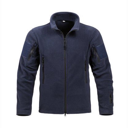 Mens Fleece Jacket Thickened Warm Coat Insulated Reliability