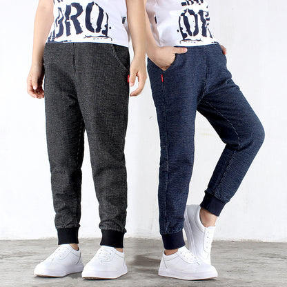 Nordic Knit Hybrid Casual Relaxation Trousers