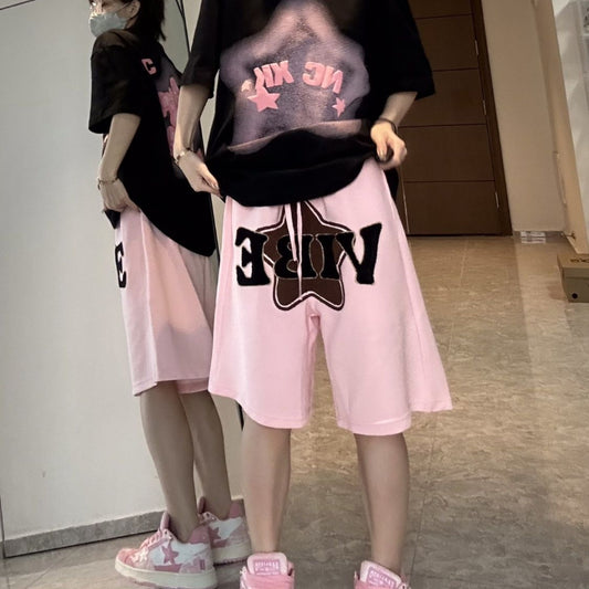 Fashion Retro Elastic Waist Capris For Men