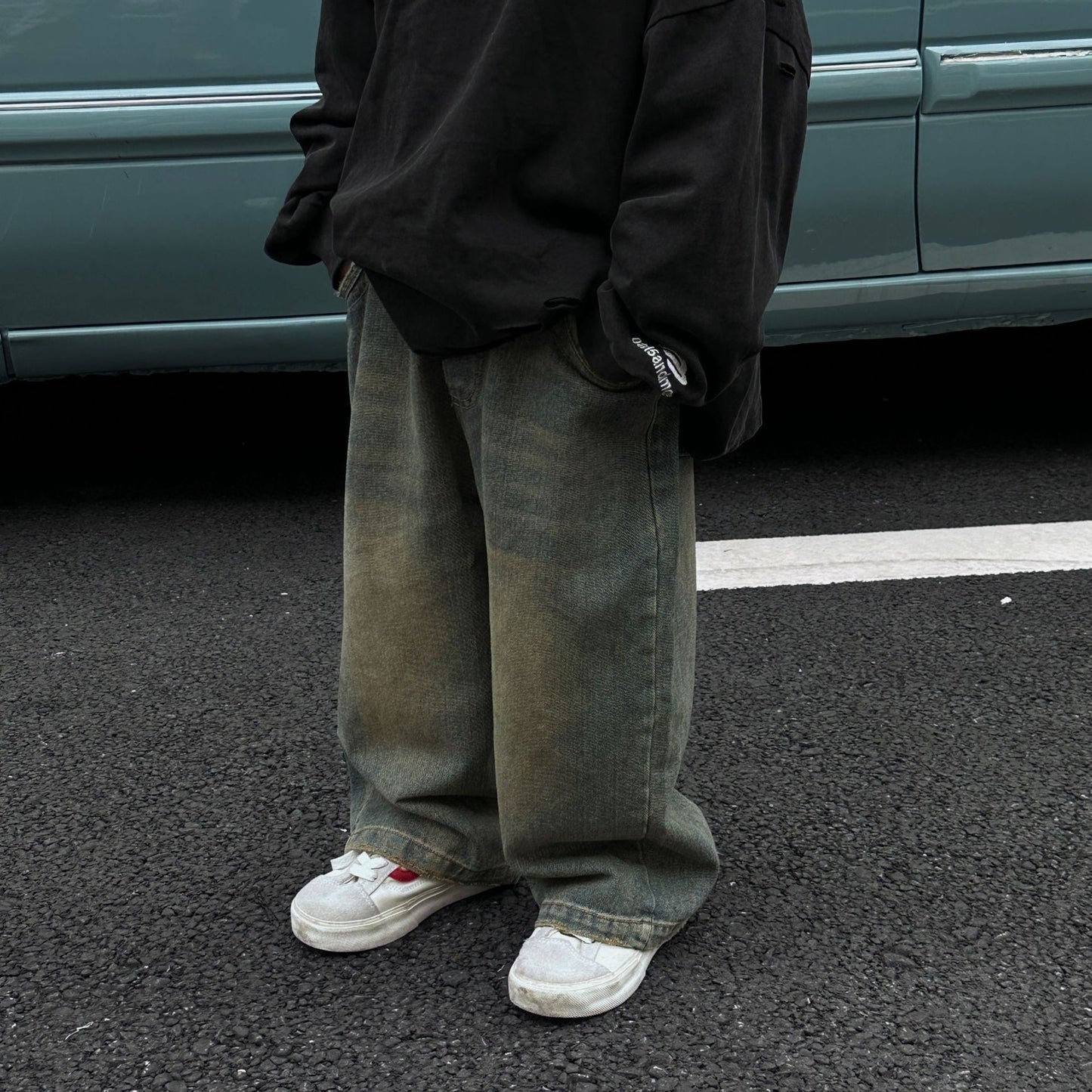 Autumn Korean Style Childrens Retro Washed Boys Jeans Baby Loose Trousers Fashion Heritage Cool