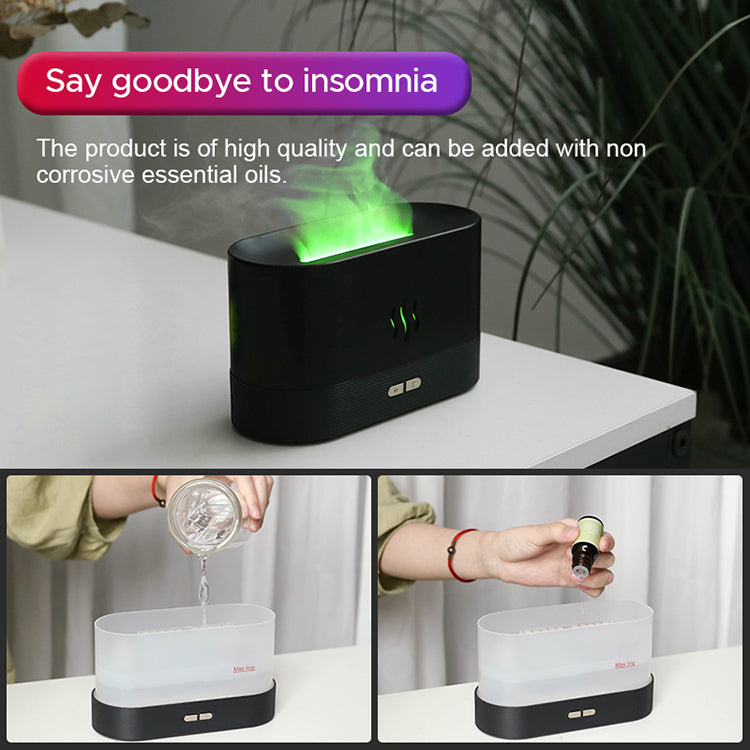 Ultrasonic Flame Humidifier Side View