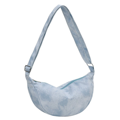 Women's Canvas Shoulder Simple Casual Messenger Bag For Female Students