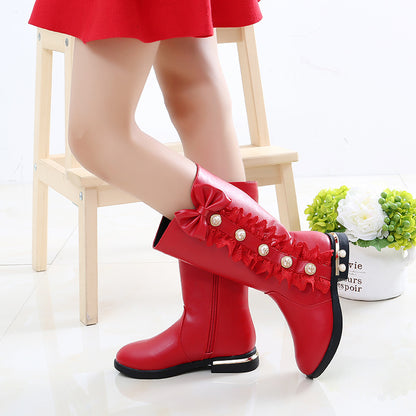 Fleece-Lined Grace: Girls’ New Winter Fleece Boots