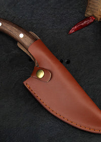 Black walnut knife with holste