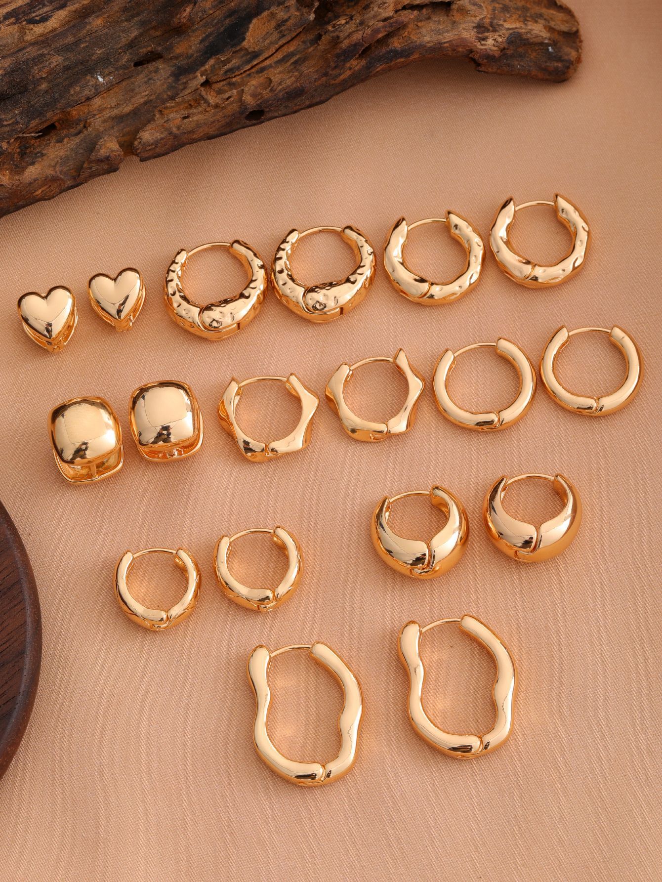 Smooth Geometric Hollow Earrings For Women