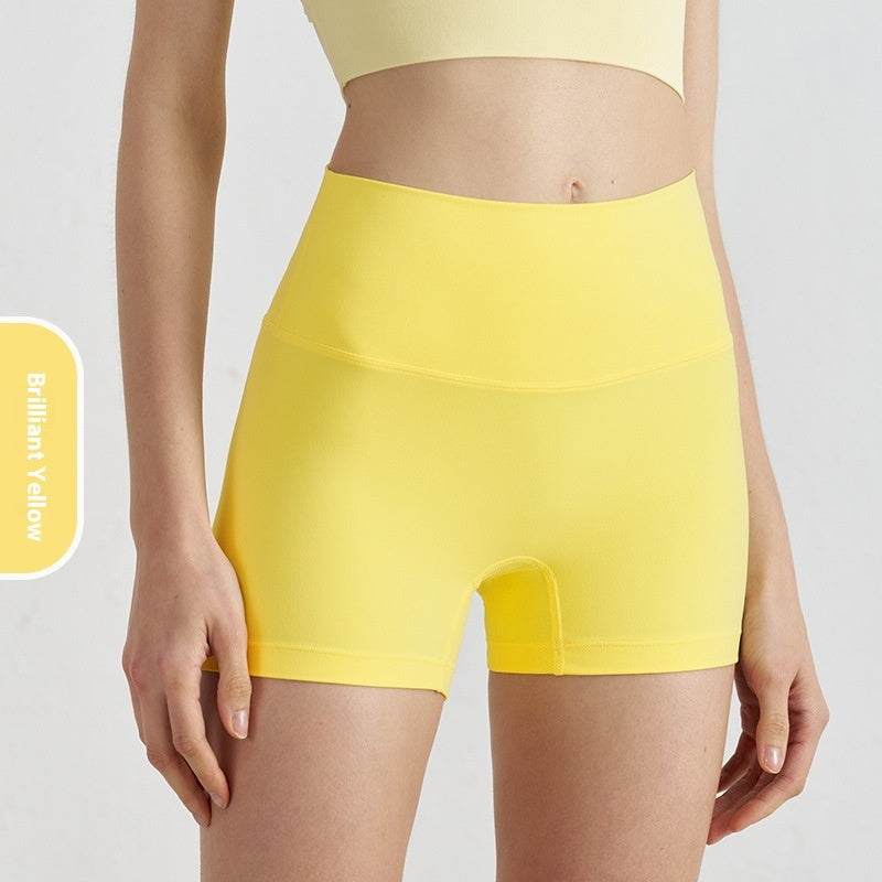 Double-sided Grinding Shorts Yoga Pants Female High Waist Track Shorts