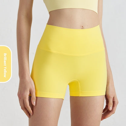 Double-sided Grinding Shorts Yoga Pants Female High Waist Track Shorts