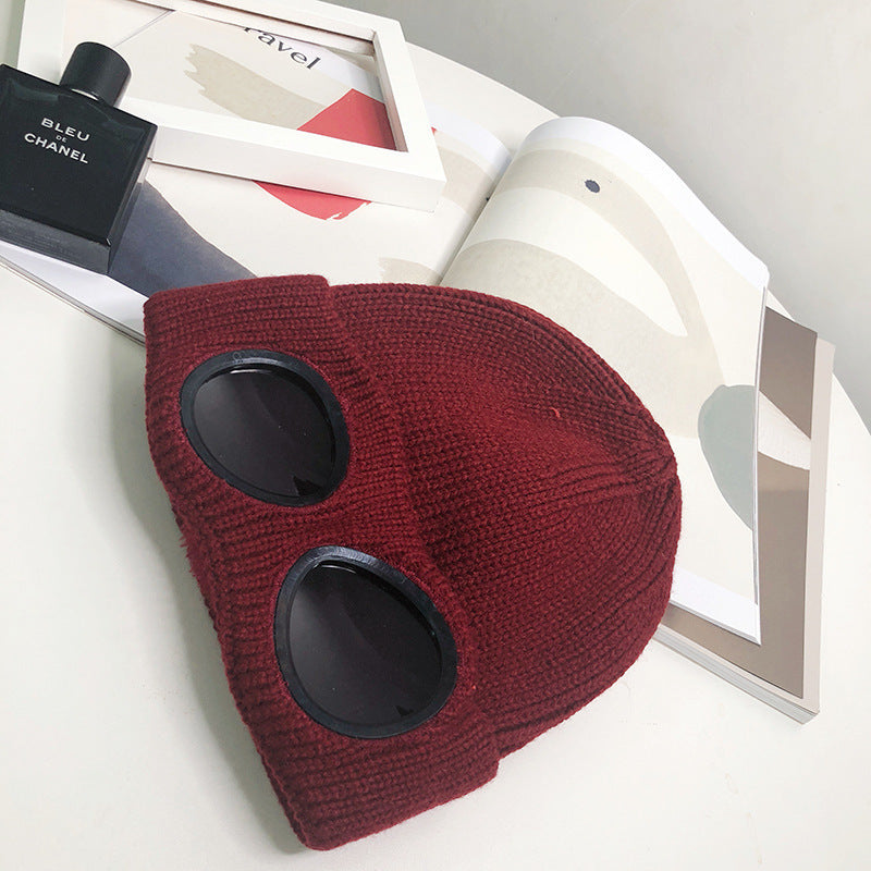 Pilot Wool Hat Winter Warm Knitted Hat