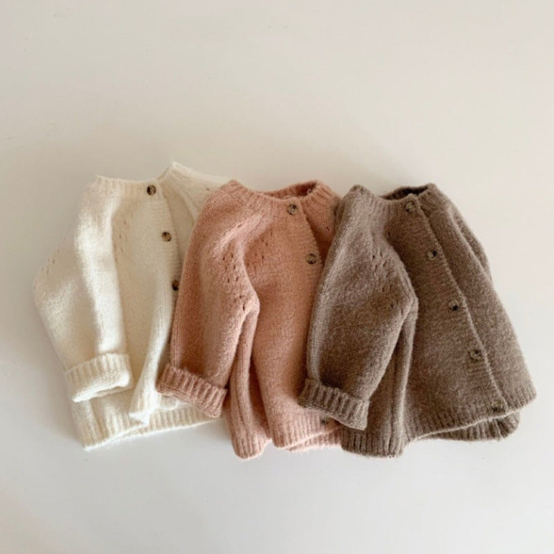 Pure Wool Artisan Knitted Cardigan