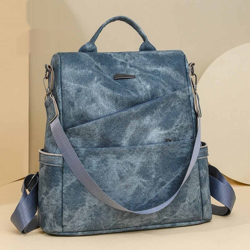 Women's Soft Leather Backpack Bag Leisure Commute Simple Travel Schoolbag