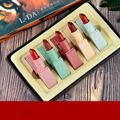 5 sets of lipstick in the same gift box