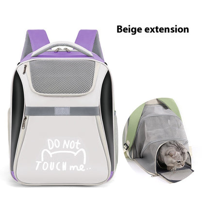 Outdoor Pet Bag Can Expand Cat Backpack Portable