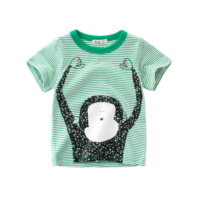 The Striped Baby: New-Style Short-Sleeve Striped Baby T-Shirt