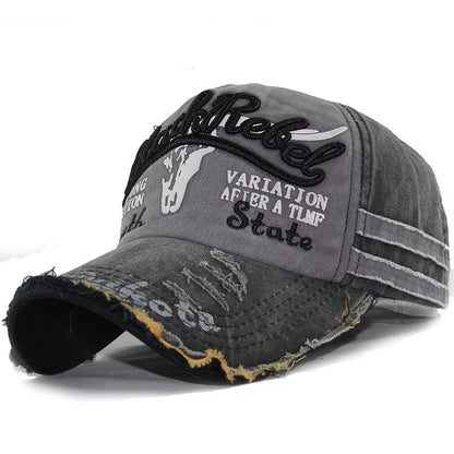 Heritage Fade: Washed Full-Signature Baseball Cap