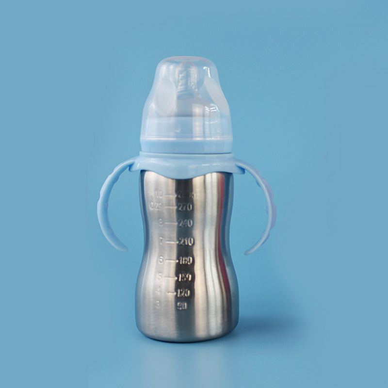 Baby Newborn Drinking Water Wide Mouth With Detachable Handle Bottle