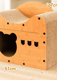 Good Bear Head Cat Nest Board