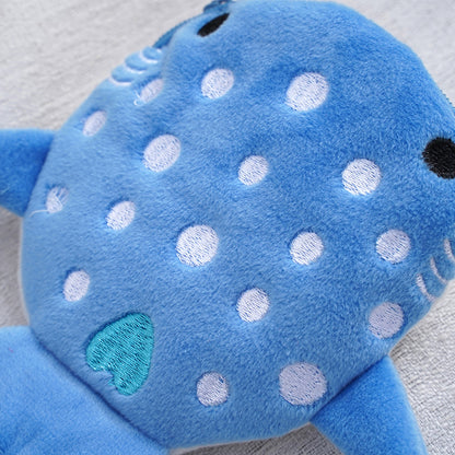 Shark Pendant: Plush Shark Coin Purse with Cartoon Pendant