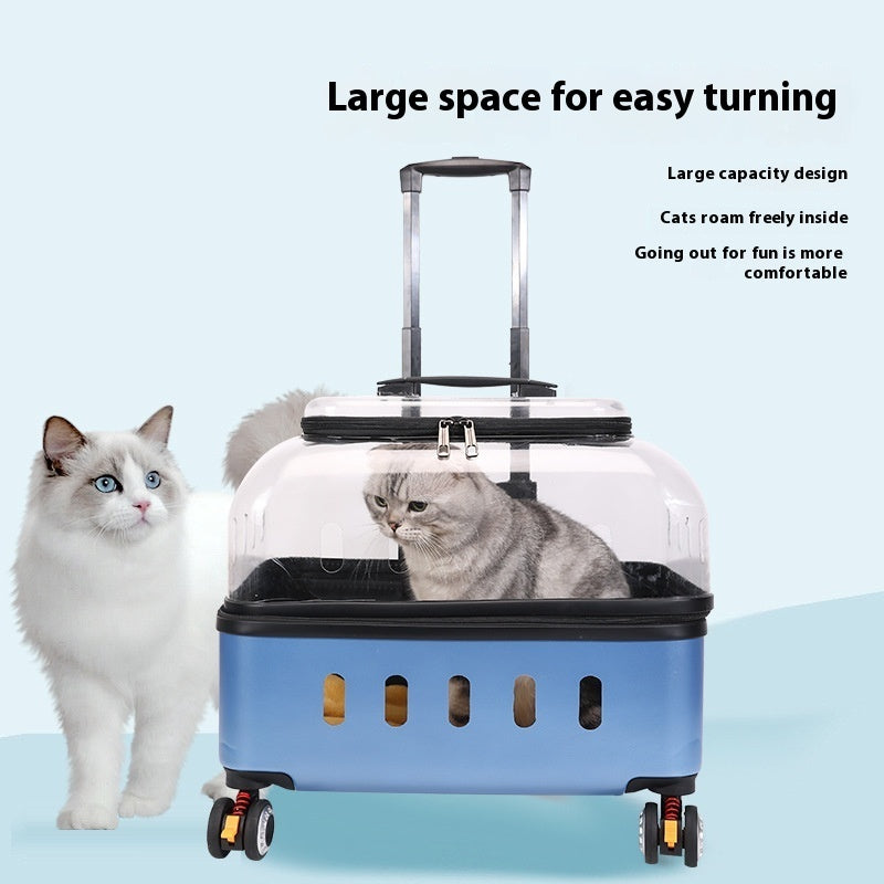 Cat Trolley Out Cat Bag Dog Portable Consignment Flight Case