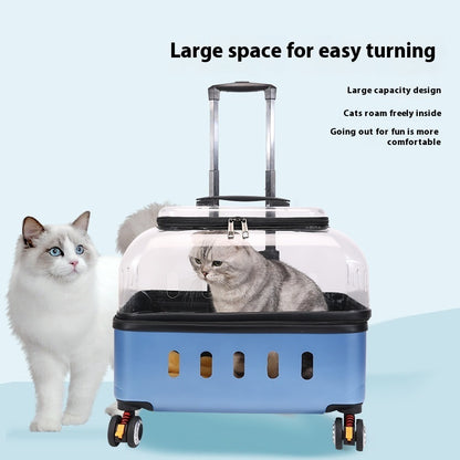 Cat Trolley Out Cat Bag Dog Portable Consignment Flight Case