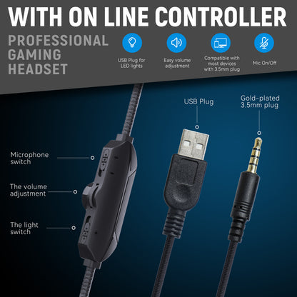MultiWire: Multi-Platform Wired Gaming Headphones