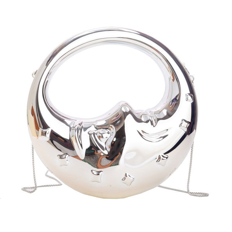 Women's Moon Handbag Niche Creative Shape Shoulder Messenger Bag