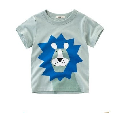 Abstract Cool-Tone Graphic Statement Tee