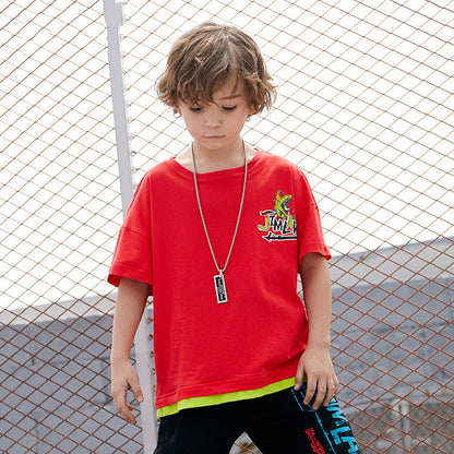 The Jurassic Short: Dinosaur-Themed Short-Sleeve Performance T-Shirt